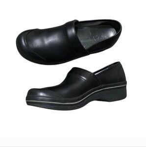 Dansko solid black slip ons- 42